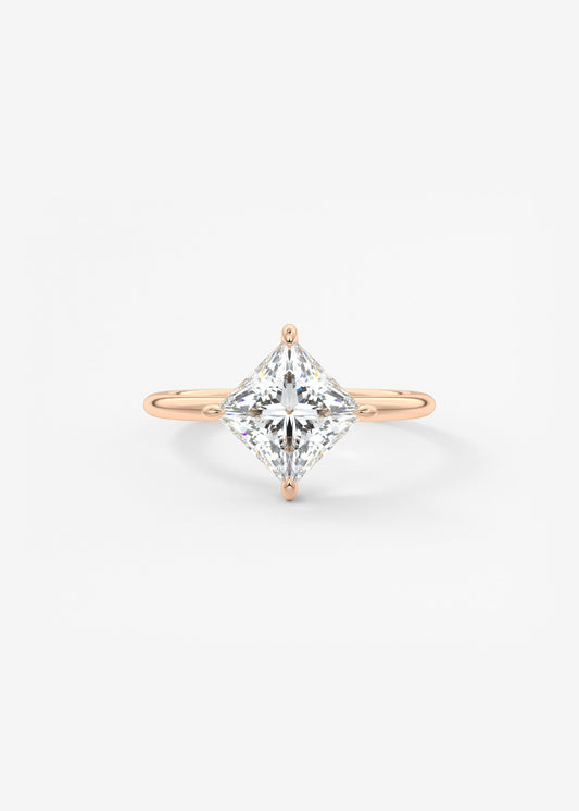Princess East West Lab Grown Diamond Engagement Ring