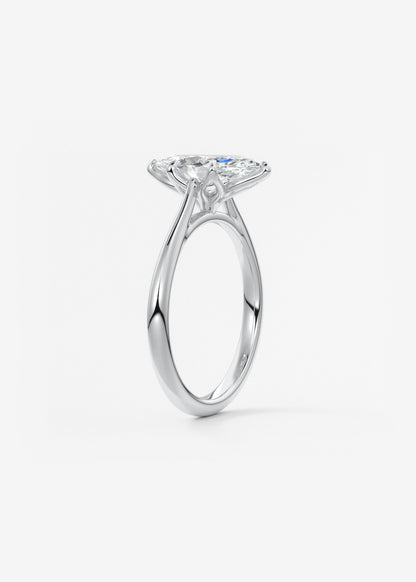 Marquise Cathedral Lab Grown Diamond Engagement Ring
