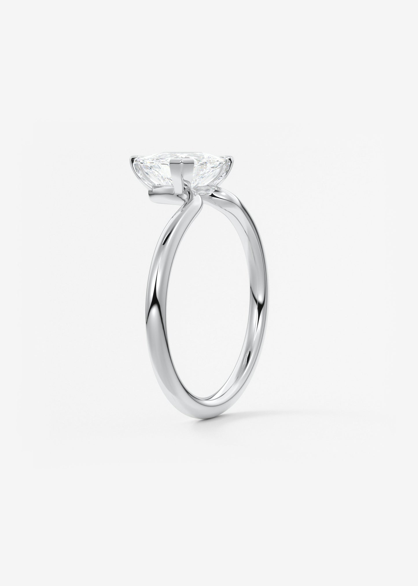 Trillion Solitaire Lab Grown Diamond Engagement Ring