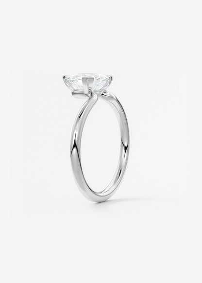 Trillion Solitaire Lab Grown Diamond Engagement Ring