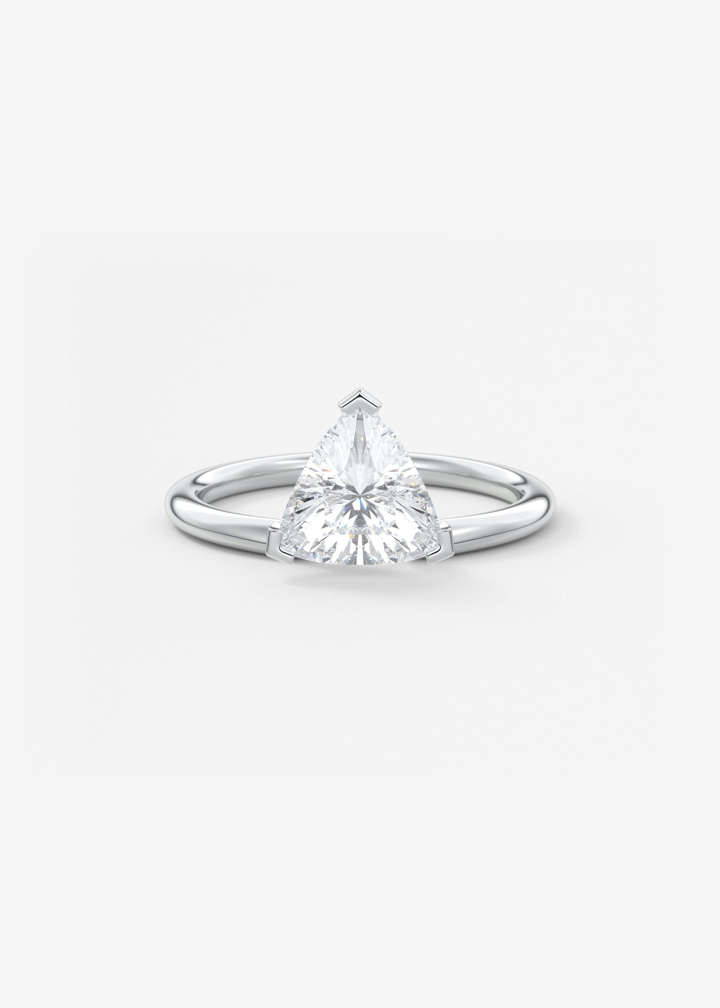 Trillion Solitaire Lab Grown Diamond Engagement Ring