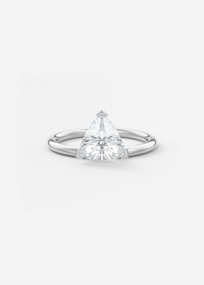 Trillion Solitaire Lab Grown Diamond Engagement Ring