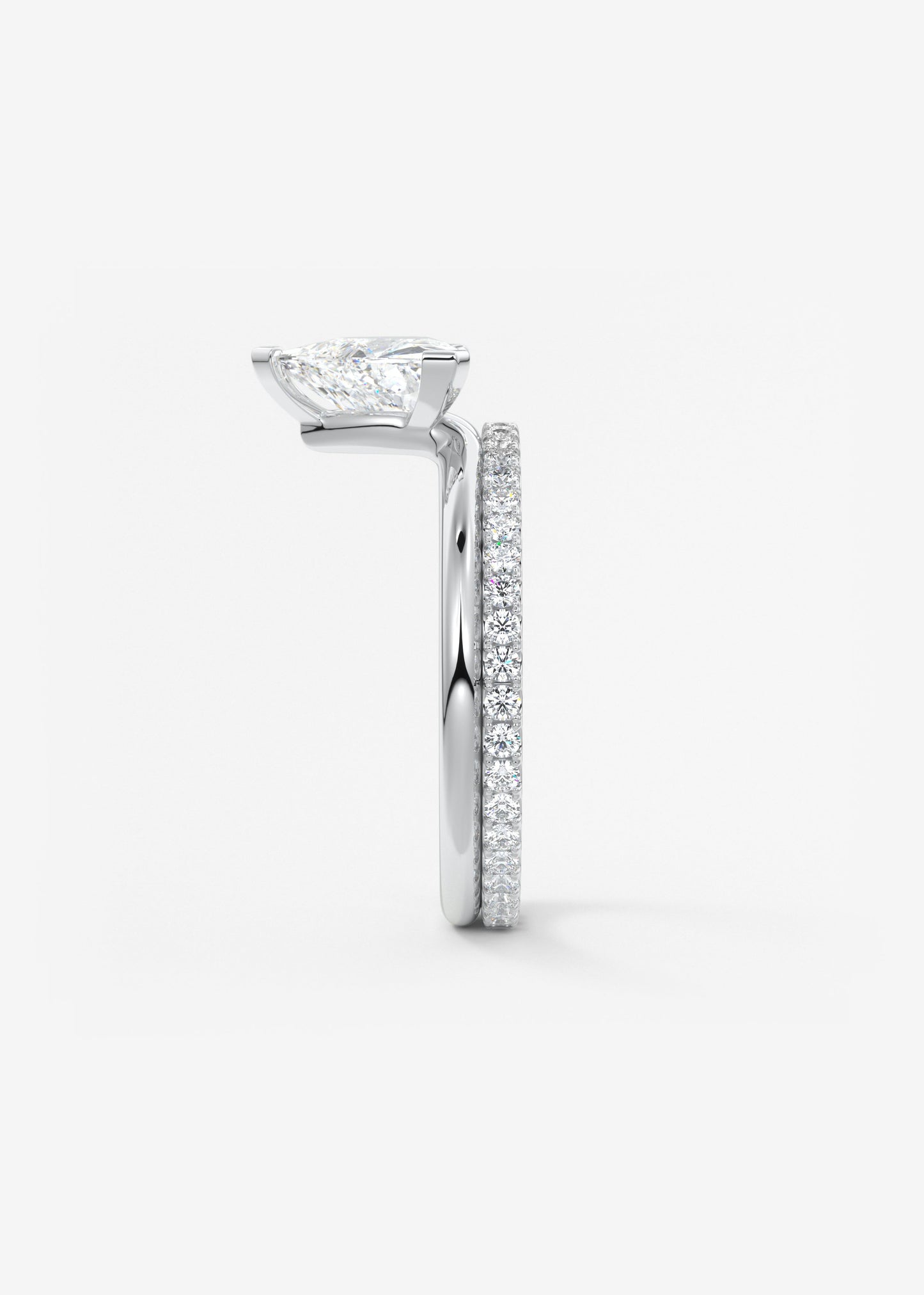 Trillion Solitaire Lab Grown Diamond Engagement Ring