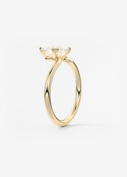 Trillion Solitaire Lab Grown Diamond Engagement Ring