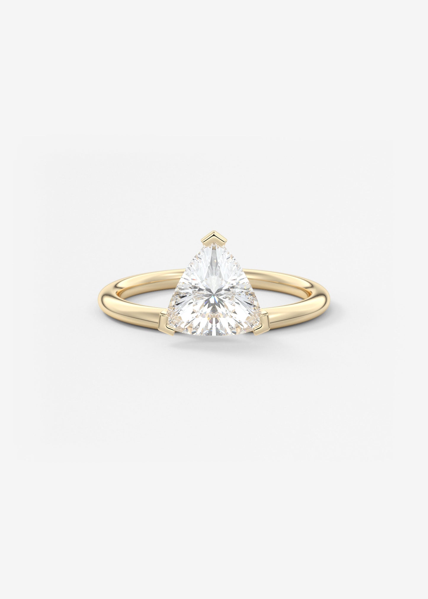 Trillion Solitaire Lab Grown Diamond Engagement Ring