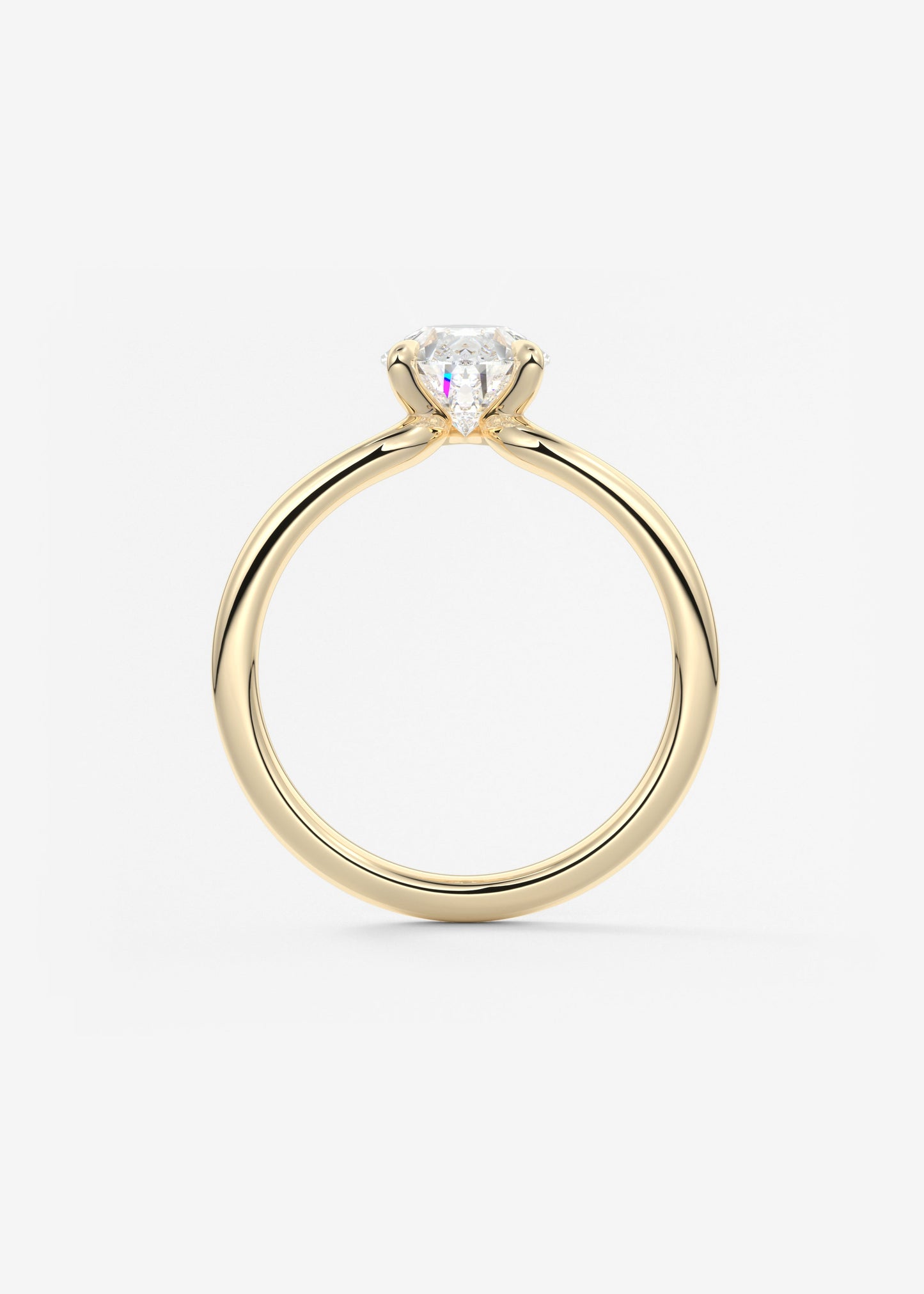 Pear Solitaire Lab Grown Diamond Engagement Ring