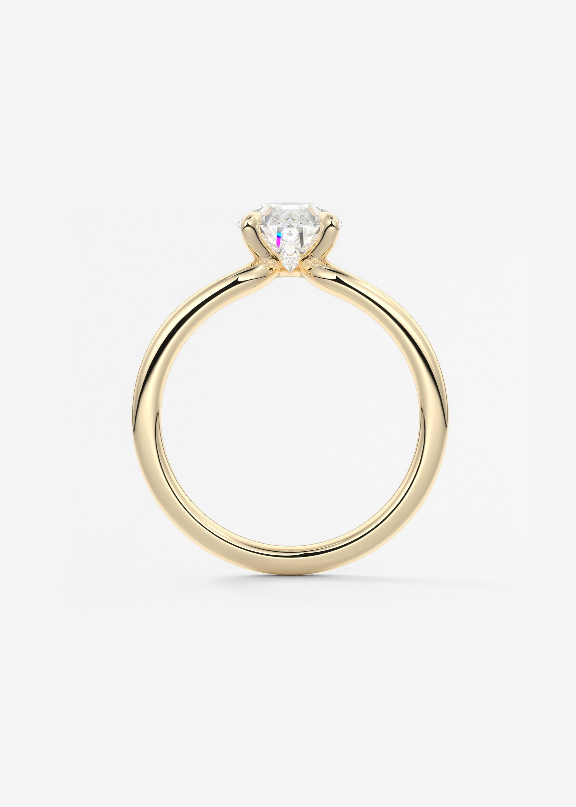 Pear Solitaire Lab Grown Diamond Engagement Ring