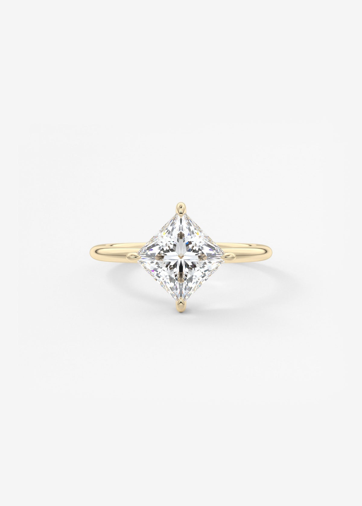 Princess East West Lab Grown Diamond Engagement Ring