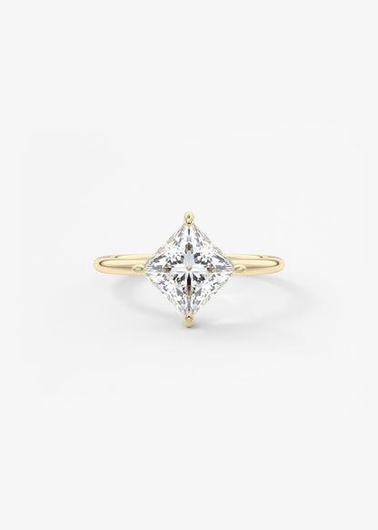 Princess East West Lab Grown Diamond Engagement Ring